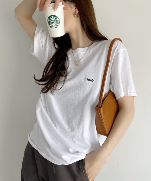 PENNEYS(ぺニーズ)の「【 PENNEY'S / ぺニーズ 】フォックス クルー Tシャツ THE FOX CREW SS TEE(Tシャツ/カットソー・レディース・ベージュ/ホワイト/ブラック/ネイビー・M/XL/L)」の12枚目の写真