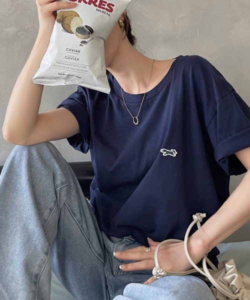 PENNEYS(ぺニーズ)の「【 PENNEY'S / ぺニーズ 】フォックス クルー Tシャツ THE FOX CREW SS TEE(Tシャツ/カットソー・レディース・ベージュ/ホワイト/ブラック/ネイビー・M/XL/L)」の22枚目の写真