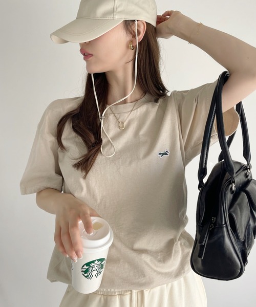 PENNEYS(ぺニーズ)の「【 PENNEY'S / ぺニーズ 】フォックス クルー Tシャツ THE FOX CREW SS TEE(Tシャツ/カットソー・レディース・ベージュ/ホワイト/ブラック/ネイビー・M/XL/L)」の21枚目の写真