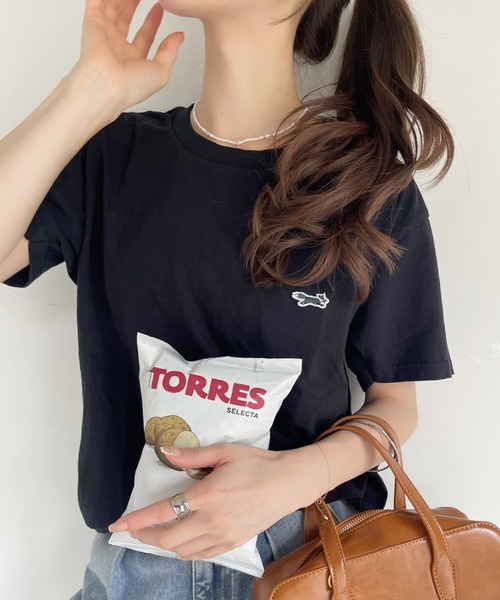 PENNEYS(ぺニーズ)の「【 PENNEY'S / ぺニーズ 】フォックス クルー Tシャツ THE FOX CREW SS TEE(Tシャツ/カットソー・レディース・ベージュ/ホワイト/ブラック/ネイビー・M/XL/L)」の7枚目の写真