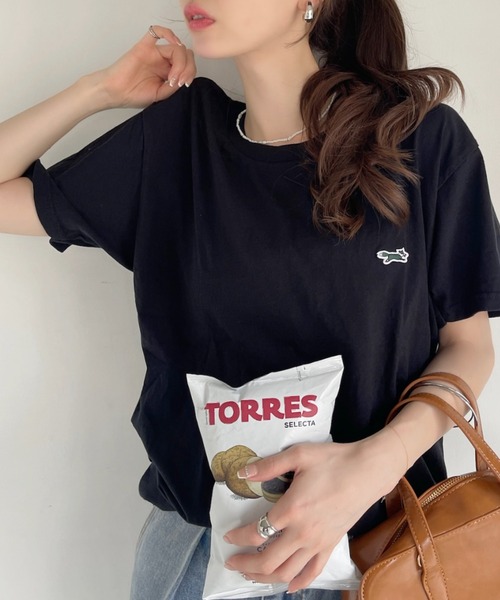 PENNEYS(ぺニーズ)の「【 PENNEY'S / ぺニーズ 】フォックス クルー Tシャツ THE FOX CREW SS TEE(Tシャツ/カットソー・レディース・ベージュ/ホワイト/ブラック/ネイビー・M/XL/L)」の6枚目の写真