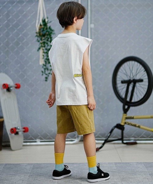 ELEMENT（エレメント）の「ELEMENT/エレメント キッズ タンクトップ ノースリーブ 袖なし ロゴ BUBBLE NO SLEEVE YOUTH BE02E-356（タンクトップ・キッズ・ブラック/ホワイト・130cm/140cm/150cm/160cm）」の7枚目の写真