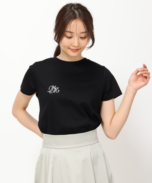 MISCH MASCH（ミッシュマッシュ）の「ロゴ刺繍Tシャツ/MM428206（Tシャツ/カットソー・レディース・ブルー/ホワイト/ブラック/レッド・ﾌﾘ-）」の7枚目の写真
