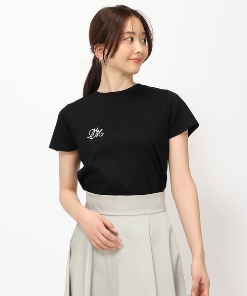 MISCH MASCH（ミッシュマッシュ）の「ロゴ刺繍Tシャツ/MM428206（Tシャツ/カットソー・レディース・ブルー/ホワイト/ブラック/レッド・ﾌﾘ-）」の8枚目の写真