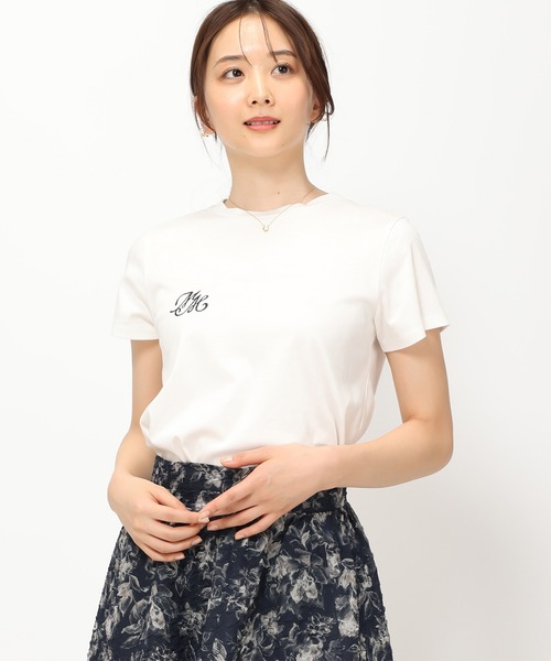 MISCH MASCH（ミッシュマッシュ）の「ロゴ刺繍Tシャツ/MM428206（Tシャツ/カットソー・レディース・ブルー/ホワイト/ブラック/レッド・ﾌﾘ-）」の11枚目の写真