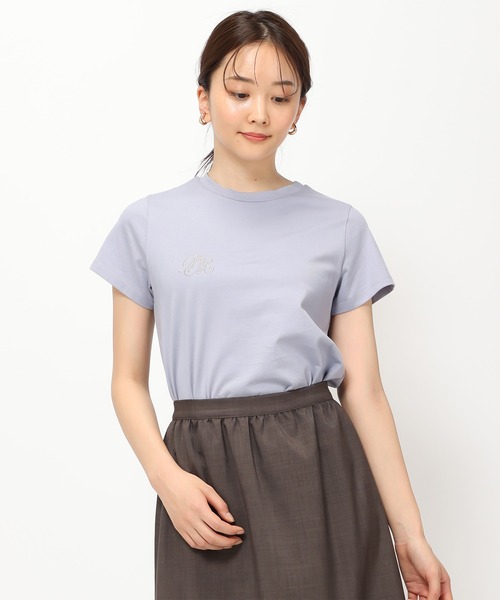 MISCH MASCH（ミッシュマッシュ）の「ロゴ刺繍Tシャツ/MM428206（Tシャツ/カットソー・レディース・ブルー/ホワイト/ブラック/レッド・ﾌﾘ-）」の13枚目の写真