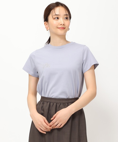 MISCH MASCH（ミッシュマッシュ）の「ロゴ刺繍Tシャツ/MM428206（Tシャツ/カットソー・レディース・ブルー/ホワイト/ブラック/レッド・ﾌﾘ-）」の14枚目の写真