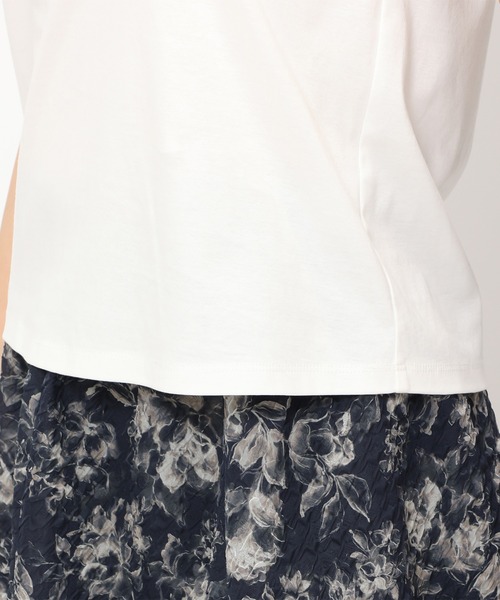 MISCH MASCH（ミッシュマッシュ）の「ロゴ刺繍Tシャツ/MM428206（Tシャツ/カットソー・レディース・ブルー/ホワイト/ブラック/レッド・ﾌﾘ-）」の19枚目の写真