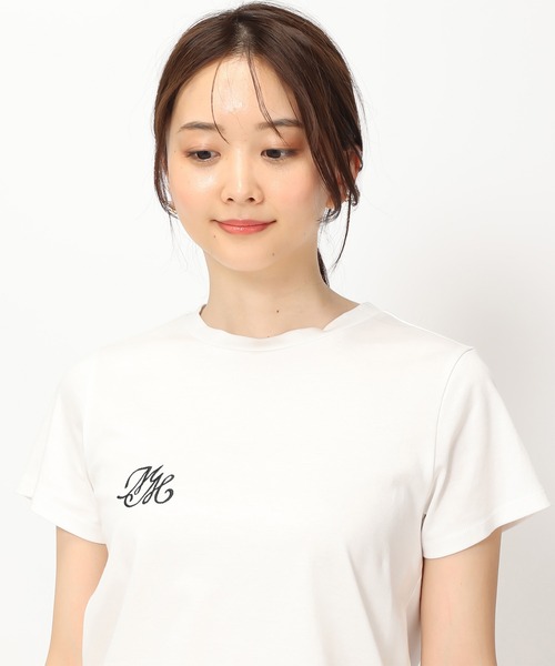 MISCH MASCH（ミッシュマッシュ）の「ロゴ刺繍Tシャツ/MM428206（Tシャツ/カットソー・レディース・ブルー/ホワイト/ブラック/レッド・ﾌﾘ-）」の21枚目の写真