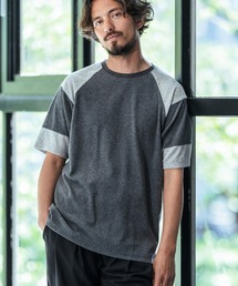 mt9111-Color scheme pile material T-shirt Tシャツ