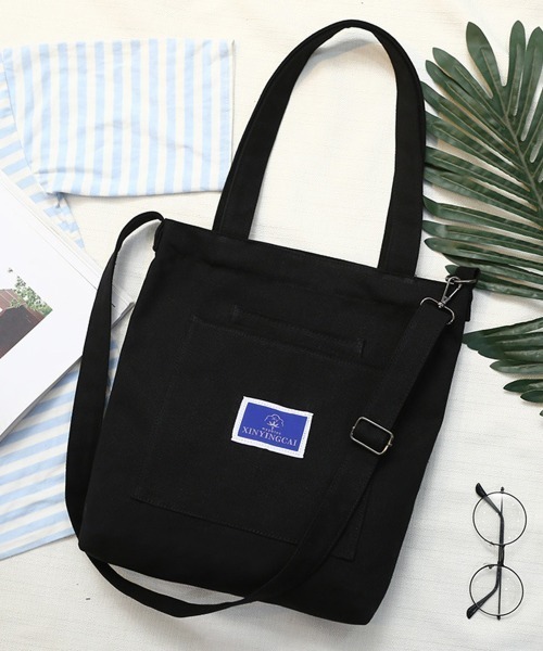 Miniministore(ミニミニストア)の「キャンバストートバッグ 大容量 A4(トートバッグ・レディース・イエロー/ベージュ/ホワイト/ブラック・FREE)」の10枚目の写真