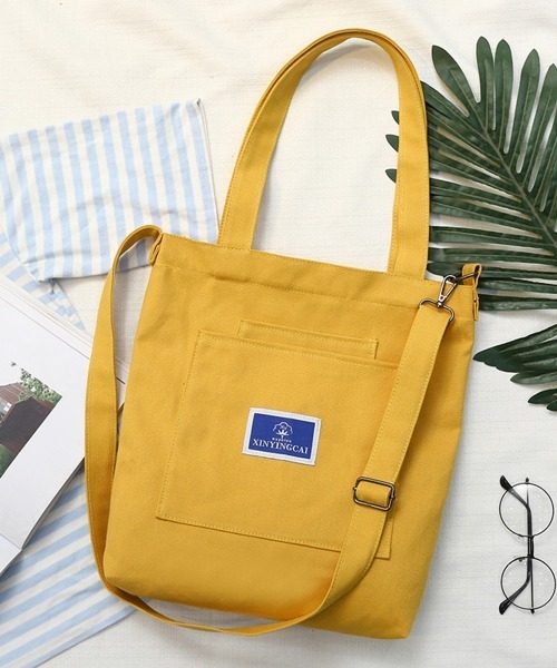 Miniministore(ミニミニストア)の「キャンバストートバッグ 大容量 A4(トートバッグ・レディース・イエロー/ベージュ/ホワイト/ブラック・FREE)」の12枚目の写真