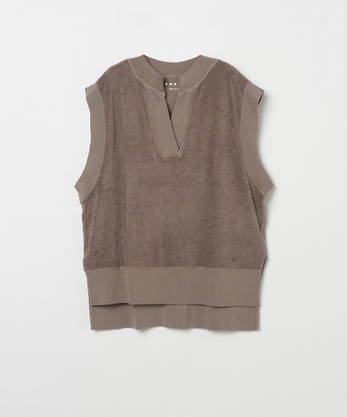 ロングステープルパイル ジレ