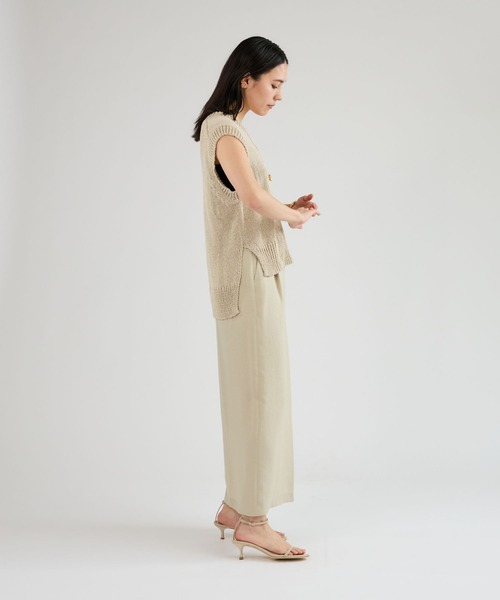 Chaos(カオス)の「Chaos(カオス)/フィラージニットベスト(ベスト・レディース・ブラック/ライトベージュ/ネイビー/オフホワイト/ライトピンク/チャコールグレー・FREE)」の17枚目の写真