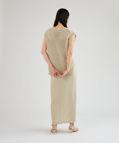 Chaos(カオス)の「Chaos(カオス)/フィラージニットベスト(ベスト・レディース・ブラック/ライトベージュ/ネイビー/オフホワイト/ライトピンク/チャコールグレー・FREE)」の18枚目の写真