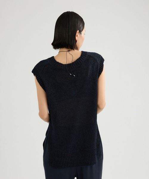 Chaos(カオス)の「Chaos(カオス)/フィラージニットベスト(ベスト・レディース・ブラック/ライトベージュ/ネイビー/オフホワイト/ライトピンク/チャコールグレー・FREE)」の21枚目の写真