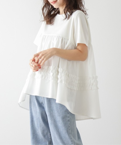 セール】フレアシルエットトップス（Tシャツ/カットソー）｜La