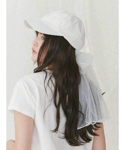 merry jenny(メリージェニー)の「チュールリボンcap(キャップ・レディース・ピンク/オフホワイト/ブラック・FREE)」の20枚目の写真
