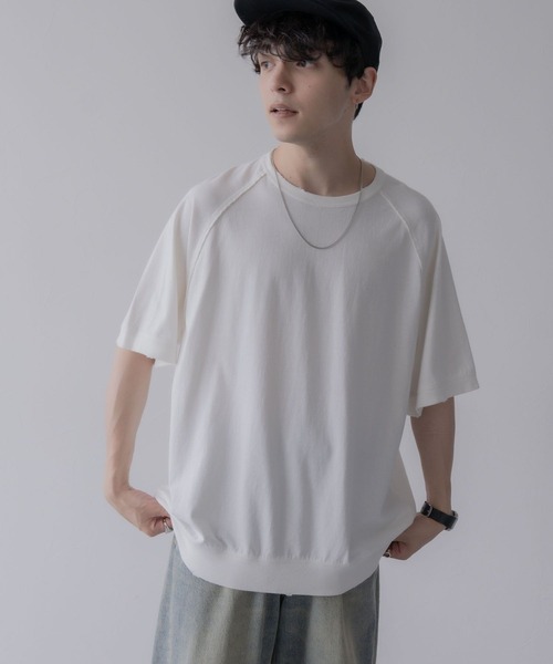 RAGEBLUE（レイジブルー）の「ヴィンテージライク/ピグメントダメージオーバーサイズTシャツ（Tシャツ/カットソー・メンズ・グレー/ホワイト/レッド・LARGE/MEDIUM）」の5枚目の写真