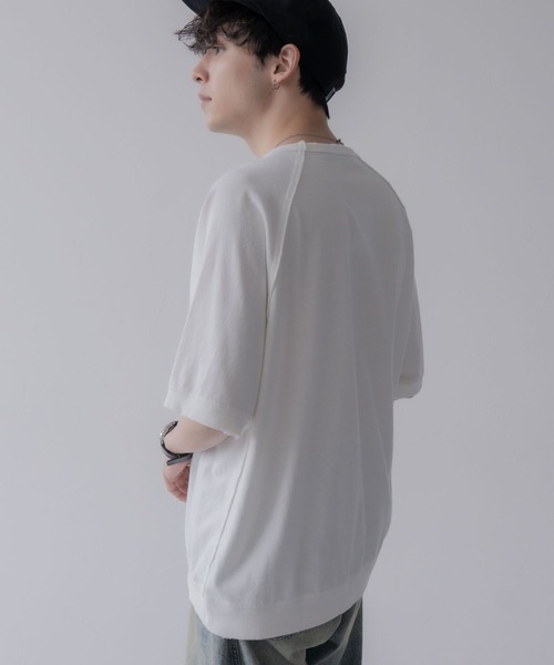 RAGEBLUE（レイジブルー）の「ヴィンテージライク/ピグメントダメージオーバーサイズTシャツ（Tシャツ/カットソー・メンズ・グレー/ホワイト/レッド・LARGE/MEDIUM）」の7枚目の写真