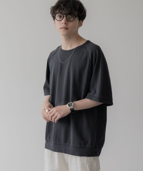 RAGEBLUE（レイジブルー）の「ヴィンテージライク/ピグメントダメージオーバーサイズTシャツ（Tシャツ/カットソー・メンズ・グレー/ホワイト/レッド・LARGE/MEDIUM）」の9枚目の写真