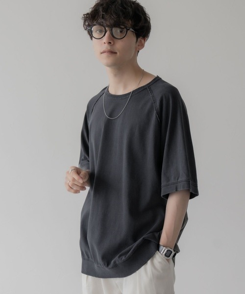 RAGEBLUE（レイジブルー）の「ヴィンテージライク/ピグメントダメージオーバーサイズTシャツ（Tシャツ/カットソー・メンズ・グレー/ホワイト/レッド・LARGE/MEDIUM）」の10枚目の写真