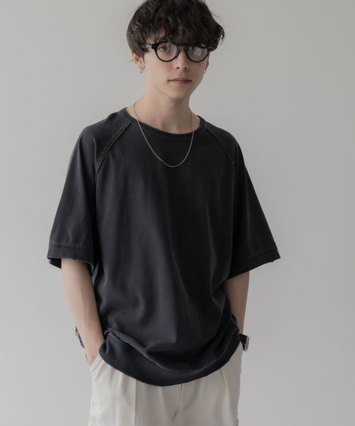 RAGEBLUE（レイジブルー）の「ヴィンテージライク/ピグメントダメージオーバーサイズTシャツ（Tシャツ/カットソー・メンズ・グレー/ホワイト/レッド・LARGE/MEDIUM）」の11枚目の写真