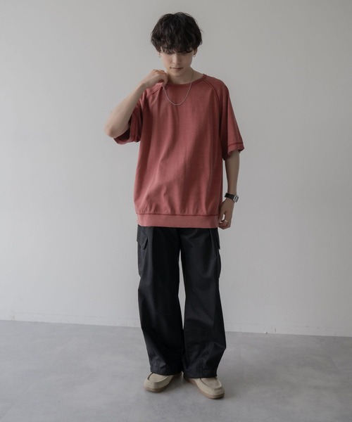 RAGEBLUE（レイジブルー）の「ヴィンテージライク/ピグメントダメージオーバーサイズTシャツ（Tシャツ/カットソー・メンズ・グレー/ホワイト/レッド・LARGE/MEDIUM）」の12枚目の写真