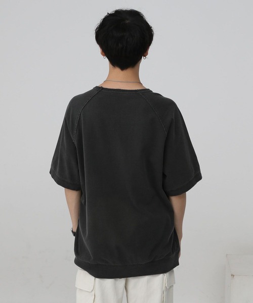 RAGEBLUE（レイジブルー）の「ヴィンテージライク/ピグメントダメージオーバーサイズTシャツ（Tシャツ/カットソー・メンズ・グレー/ホワイト/レッド・LARGE/MEDIUM）」の17枚目の写真