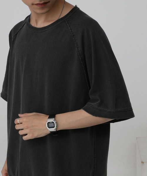 RAGEBLUE（レイジブルー）の「ヴィンテージライク/ピグメントダメージオーバーサイズTシャツ（Tシャツ/カットソー・メンズ・グレー/ホワイト/レッド・LARGE/MEDIUM）」の21枚目の写真