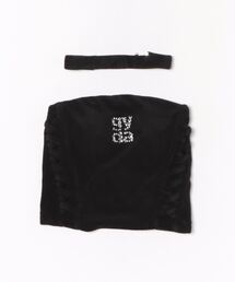 【SETUP着用可】チョーカー付きSQUARE gydaパイルビスチェ