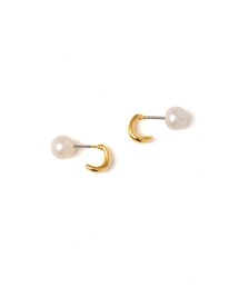 SHIPS | ミニ フープ 淡水 パール キャッチ ピアス(ピアス(両耳用))