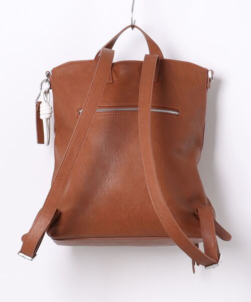 Desigual（デシグアル）の「HALF LOGO FW24 PRETORIA CO PUバックパックミディアム（バックパック/リュック・レディース・ブラック/ブラウン・FREE）」の7枚目の写真