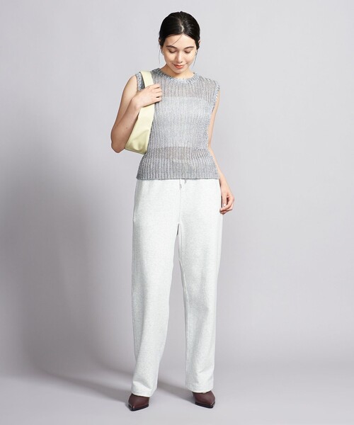 BEAUTY&YOUTH UNITED ARROWS（ビューティーアンドユースユナイテッドアローズ）の「コイルリブニット ノースリーブプルオーバー 2/SILVER（ニット/セーター・レディース・シルバー・FREE）」の4枚目の写真