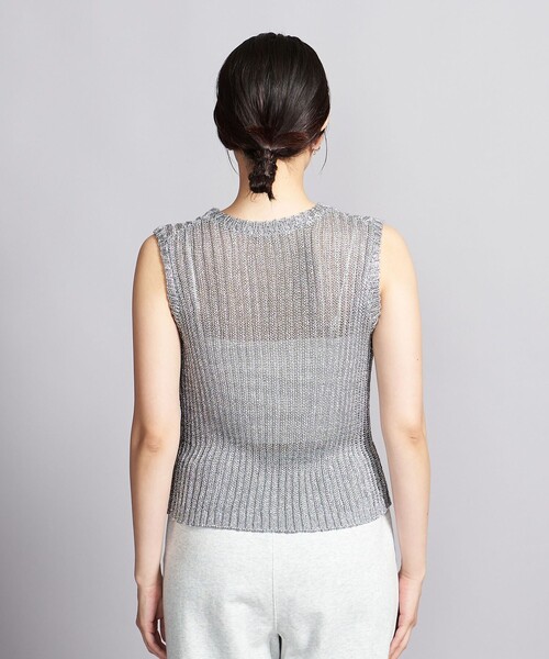 BEAUTY&YOUTH UNITED ARROWS（ビューティーアンドユースユナイテッドアローズ）の「コイルリブニット ノースリーブプルオーバー 2/SILVER（ニット/セーター・レディース・シルバー・FREE）」の7枚目の写真