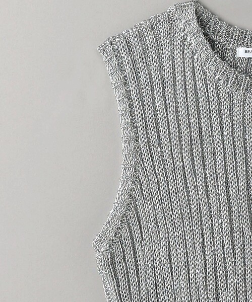 BEAUTY&YOUTH UNITED ARROWS（ビューティーアンドユースユナイテッドアローズ）の「コイルリブニット ノースリーブプルオーバー 2/SILVER（ニット/セーター・レディース・シルバー・FREE）」の11枚目の写真