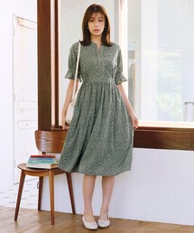 CHICWISH★前ボタン花柄ワンピース 2色☆ Indie Retro One Piece Dresses | Party Dresses | Floral