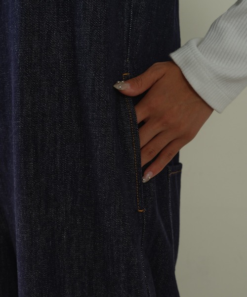 CIAOPANIC TYPY（チャオパニックティピー）の「アソートベアワイドサロペット（サロペット/オーバーオール・レディース・ベージュ/ボルドー/ネイビー・MEDIUM/SMALL）」の11枚目の写真