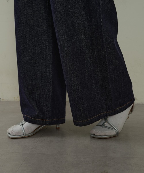 CIAOPANIC TYPY（チャオパニックティピー）の「アソートベアワイドサロペット（サロペット/オーバーオール・レディース・ベージュ/ボルドー/ネイビー・MEDIUM/SMALL）」の9枚目の写真