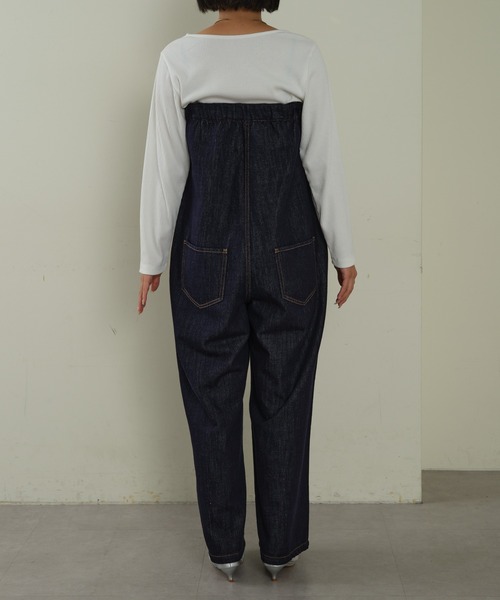 CIAOPANIC TYPY（チャオパニックティピー）の「アソートベアワイドサロペット（サロペット/オーバーオール・レディース・ベージュ/ボルドー/ネイビー・MEDIUM/SMALL）」の5枚目の写真