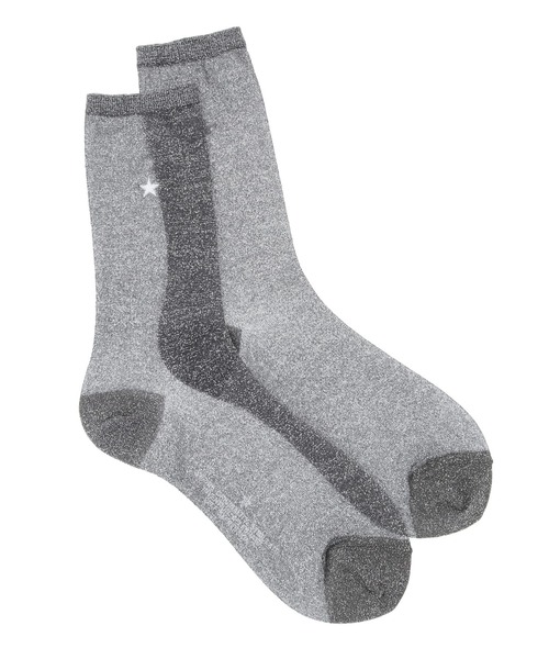 CONVERSE TOKYO（コンバーストウキョウ）の「STAR★ GLITTER SHEER SOX（ソックス/靴下・レディース・ベージュ/チャコールグレー/ブラック・FREE）」の3枚目の写真