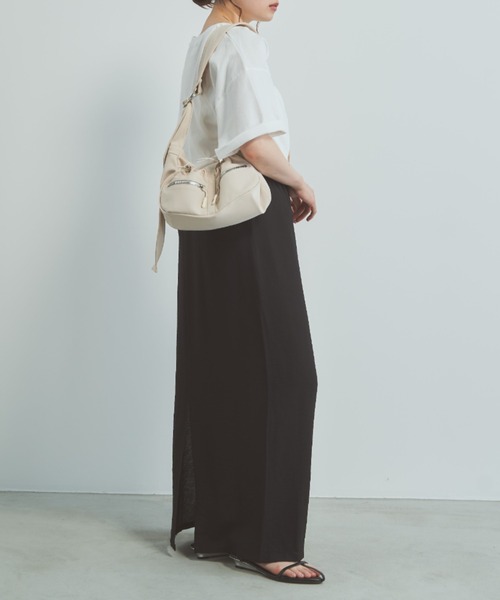 Libra Cue(リブラ キュー)の「スリットナローロングスカート(スカート・レディース・グリーン/ブラック・FREE)」の12枚目の写真