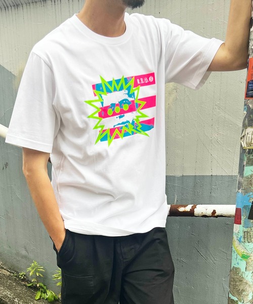 R.R.G.S（アールアールジーエス）の「KENEDDY TEE（Tシャツ/カットソー・メンズ・ブラック/ホワイト・S/M/L/XL）」の2枚目の写真