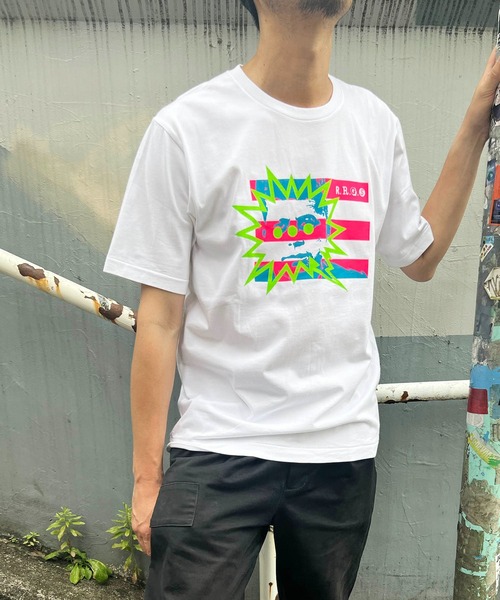 R.R.G.S（アールアールジーエス）の「KENEDDY TEE（Tシャツ/カットソー・メンズ・ブラック/ホワイト・S/M/L/XL）」の3枚目の写真