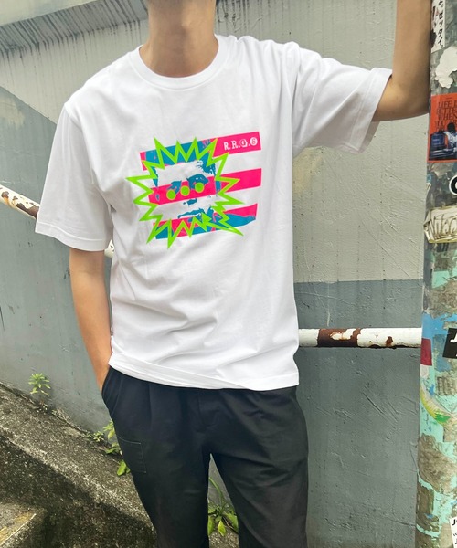 R.R.G.S（アールアールジーエス）の「KENEDDY TEE（Tシャツ/カットソー・メンズ・ブラック/ホワイト・S/M/L/XL）」の12枚目の写真