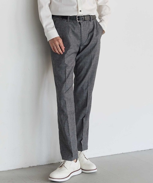 UNION STATION(ユニオンステーション)の「メランジスラックスパンツ【セットアップ対応】(スラックス・メンズ・グレー/ネイビー・L/M/S/LL)」の3枚目の写真