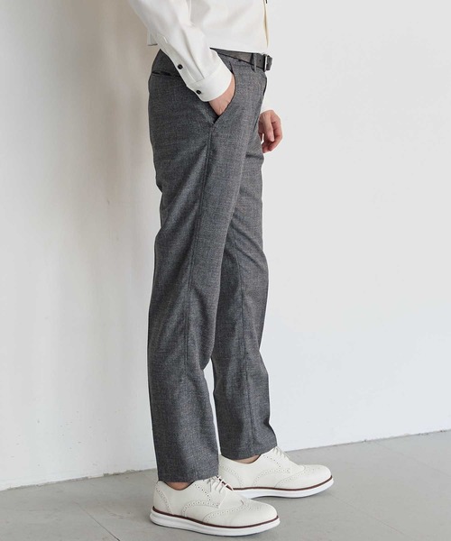 UNION STATION(ユニオンステーション)の「メランジスラックスパンツ【セットアップ対応】(スラックス・メンズ・グレー/ネイビー・L/M/S/LL)」の4枚目の写真