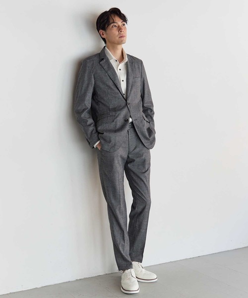 UNION STATION(ユニオンステーション)の「メランジスラックスパンツ【セットアップ対応】(スラックス・メンズ・グレー/ネイビー・L/M/S/LL)」の7枚目の写真