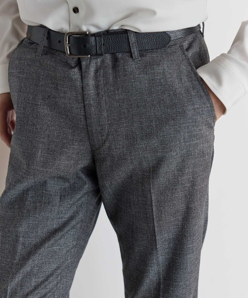 UNION STATION(ユニオンステーション)の「メランジスラックスパンツ【セットアップ対応】(スラックス・メンズ・グレー/ネイビー・L/M/S/LL)」の6枚目の写真