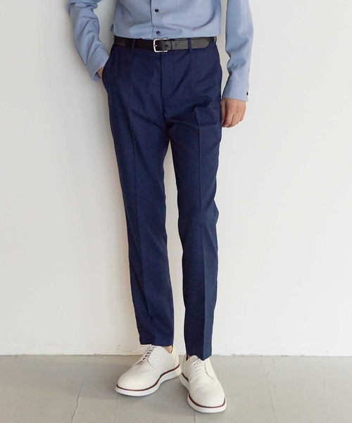 UNION STATION(ユニオンステーション)の「メランジスラックスパンツ【セットアップ対応】(スラックス・メンズ・グレー/ネイビー・L/M/S/LL)」の10枚目の写真